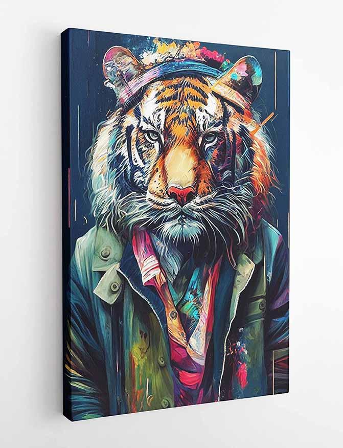 Tiger Canvas & Poster Wall Art T193 Wildlife Series