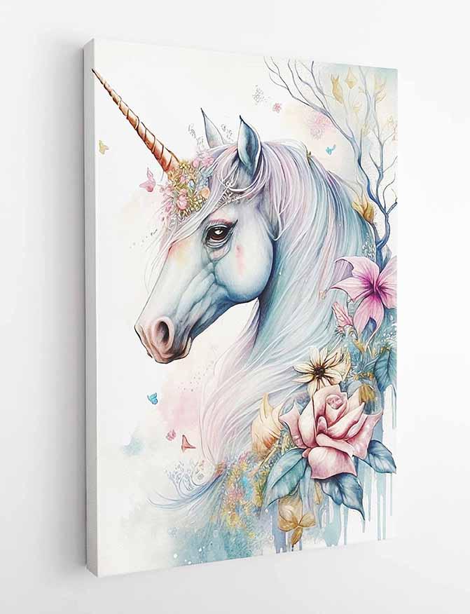 Unicorn Canvas & Poster Wall Art T52 Wildlife Series