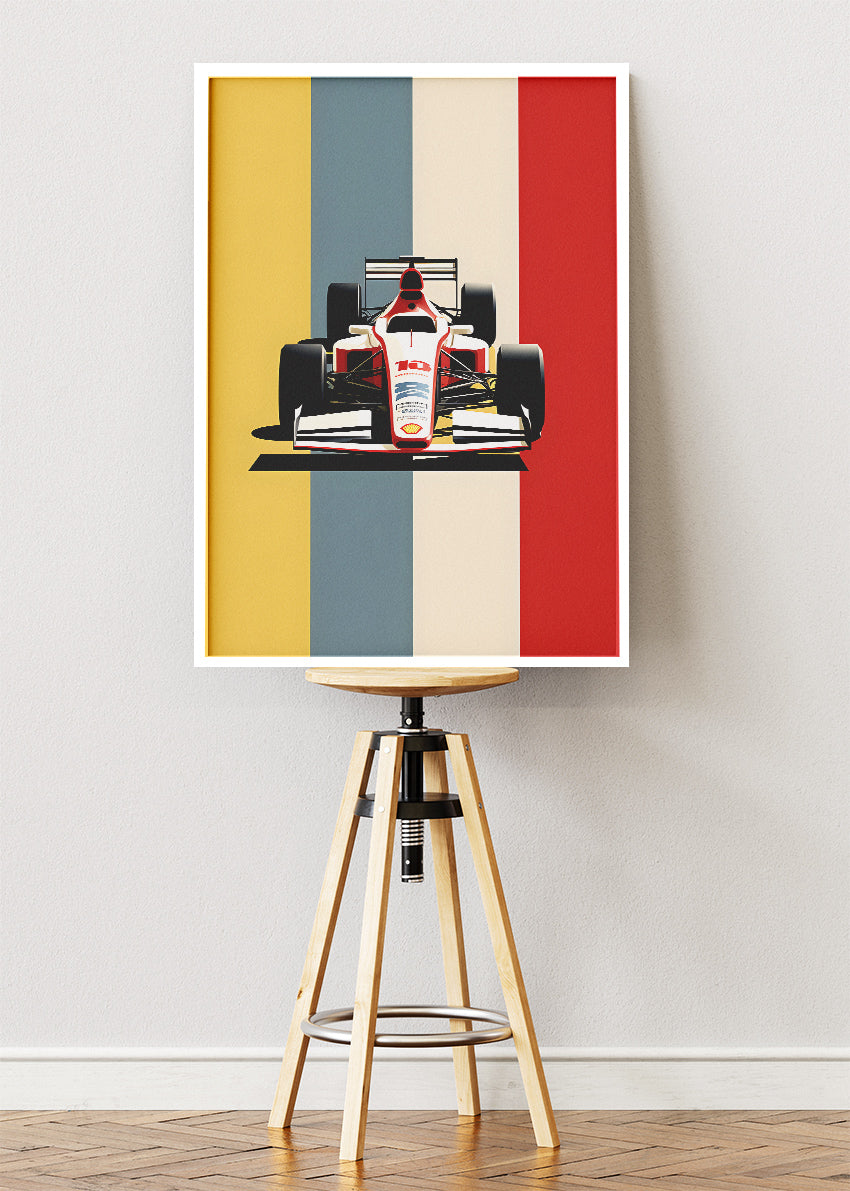 Belgium Formula 1 Minimalist Poster & Canvas | Retro F1 Racing Wall Art