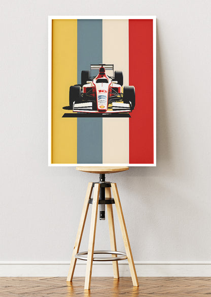 Belgium Formula 1 Minimalist Poster & Canvas | Retro F1 Racing Wall Art