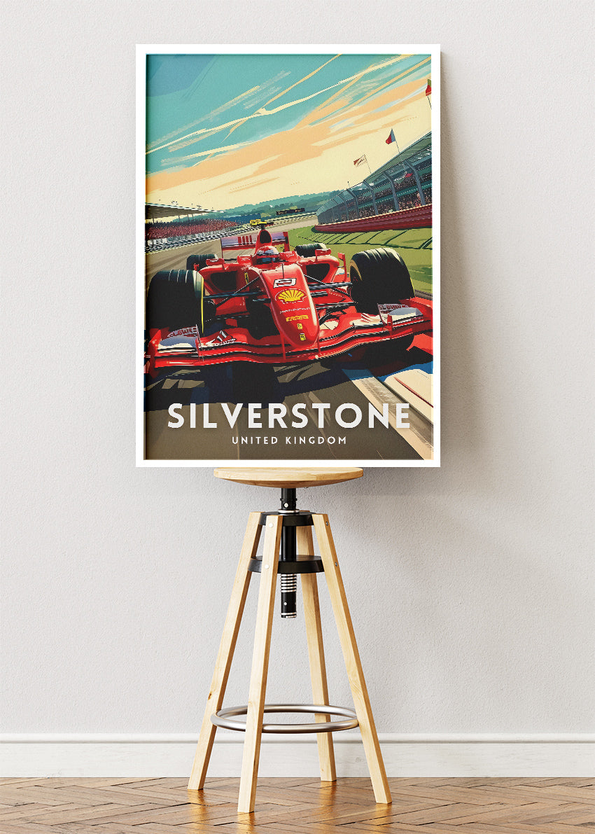Silverstone Formula One Grand Prix Poster & Canvas | British Motorsport Wall Art