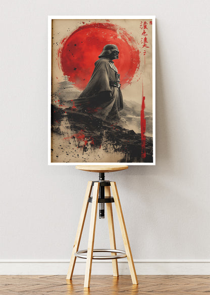 Darth Vader Samurai Sunset Portrait Canvas & Poster Print – AI PRINT LAB
