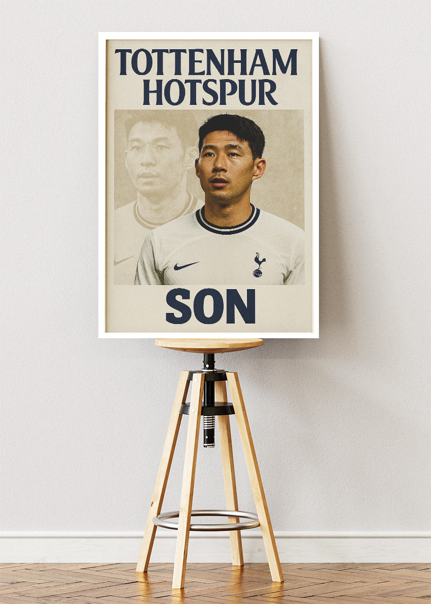 Tottenham Hotspur Son Heung-Min Wall Art | Iconic Football Poster & Canvas