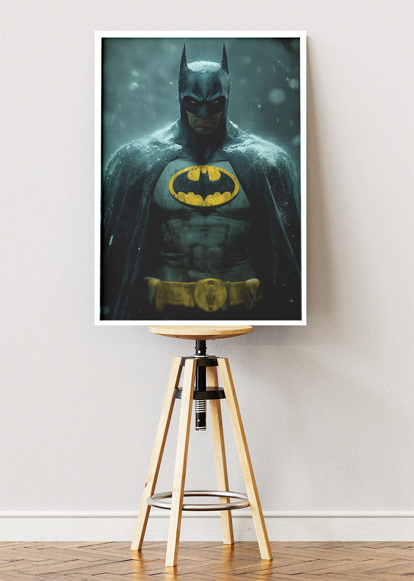 Batman Dark Knight Rain Portrait Canvas & Poster Print – AI PRINT LAB