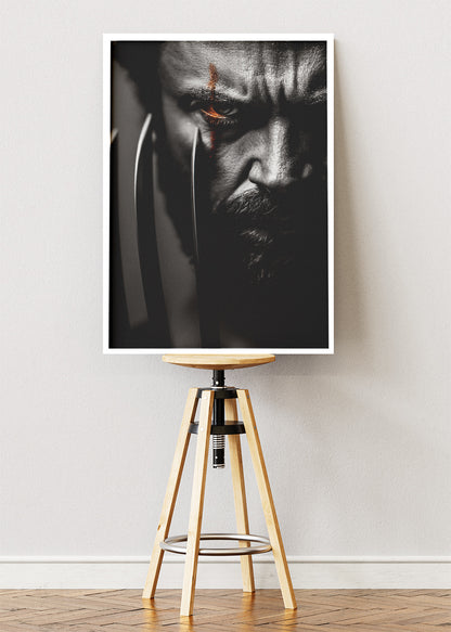 Wolverine Dark Claw Portrait Canvas & Poster Print – AI PRINT LAB
