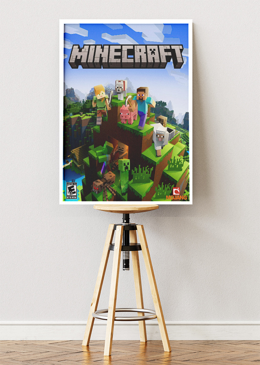 Minecraft Wall Art Poster & Canvas – Iconic Block World Adventure Gaming Artwork