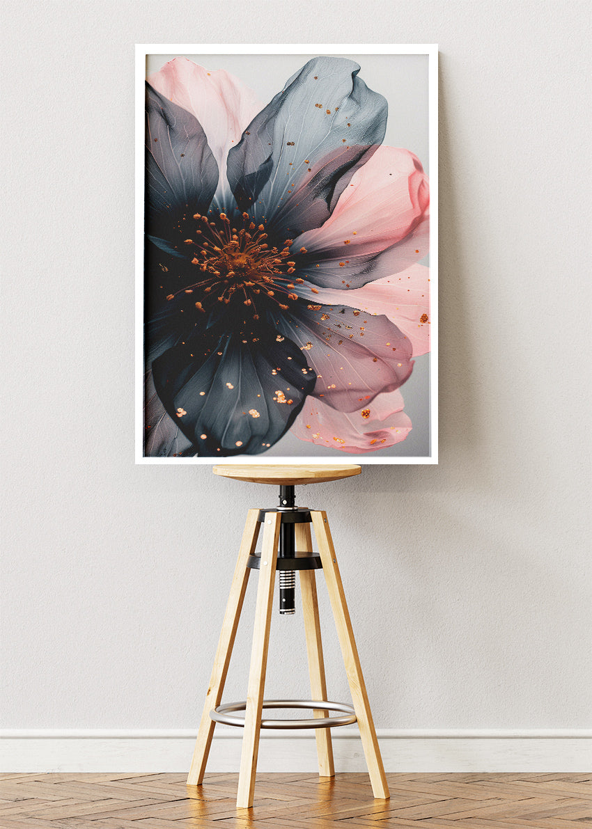 Elegant Abstract Blossom Macro Canvas & Poster Print – AI PRINT LAB