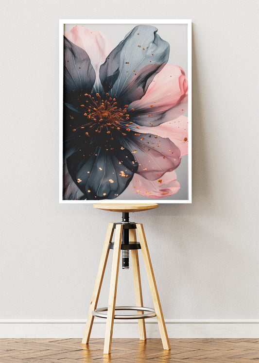 Elegant Abstract Blossom Macro Canvas & Poster Print – AI PRINT LAB