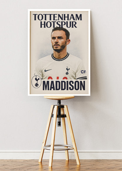 Tottenham Hotspur James Maddison Wall Art | Iconic Football Poster & Canvas