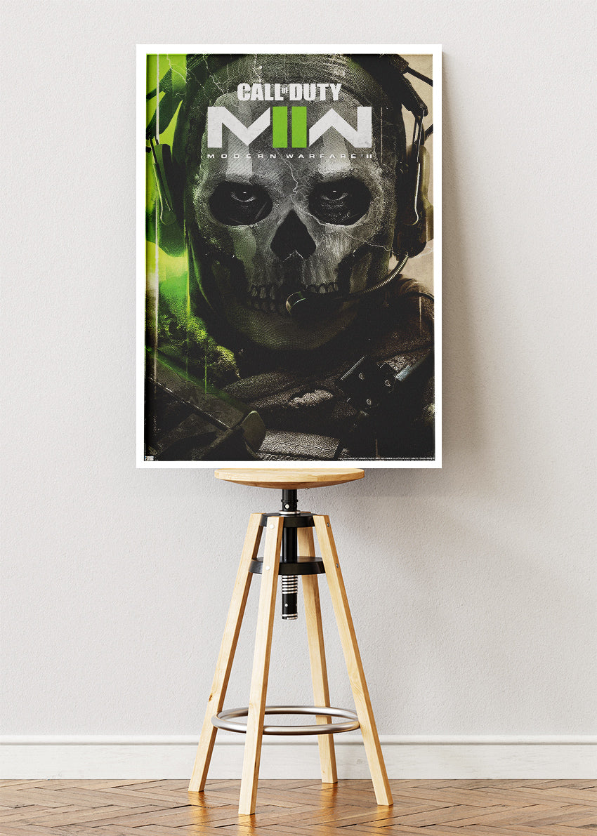 Call of Duty Modern Warfare II Wall Art Poster & Canvas – Iconic Ghost Operator Gaming Artwork