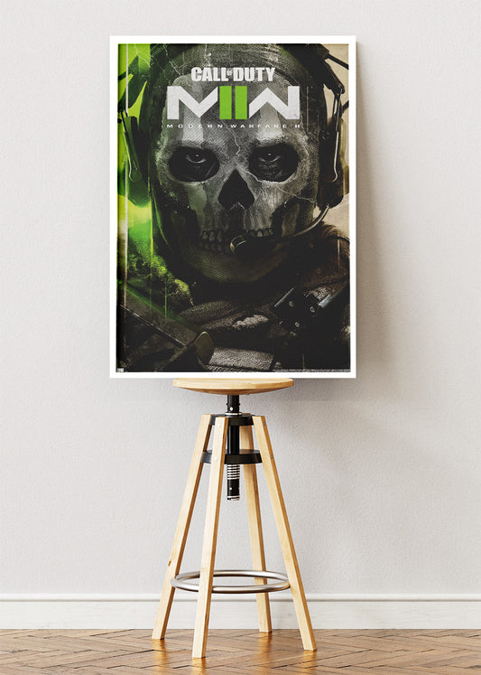 Call of Duty Modern Warfare II Wall Art Poster & Canvas – Iconic Ghost Operator Gaming Artwork