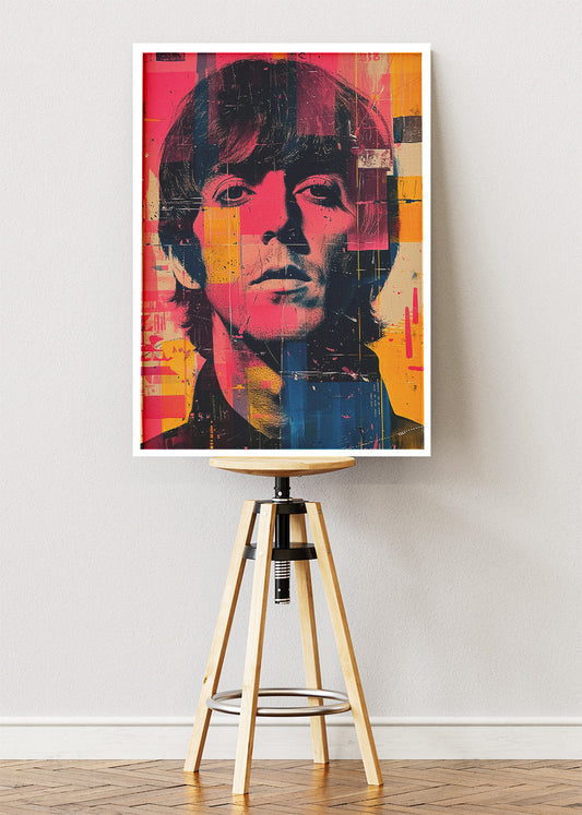 Paul McCartney Pop Art Portrait – Beatles Icon Wall Art Poster & Canvas