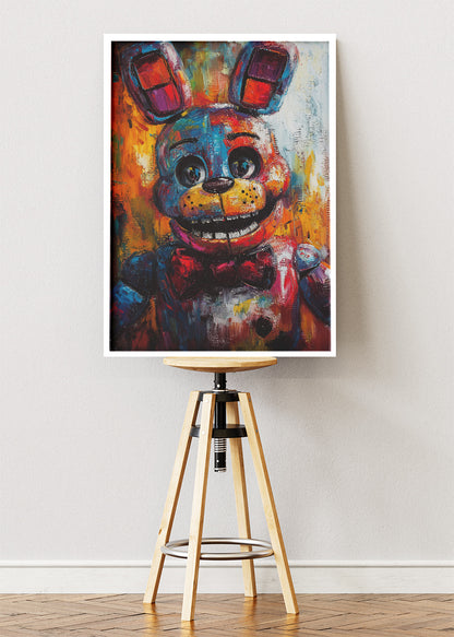 Five Nights at Freddy’s Wall Art Poster & Canvas – Bonnie Animatronic Horror Gaming Artwork
