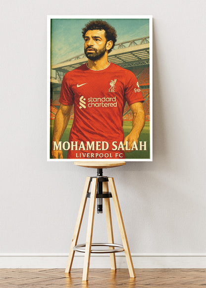 Liverpool FC Mohamed Salah Wall Art | Iconic Football Poster & Canvas