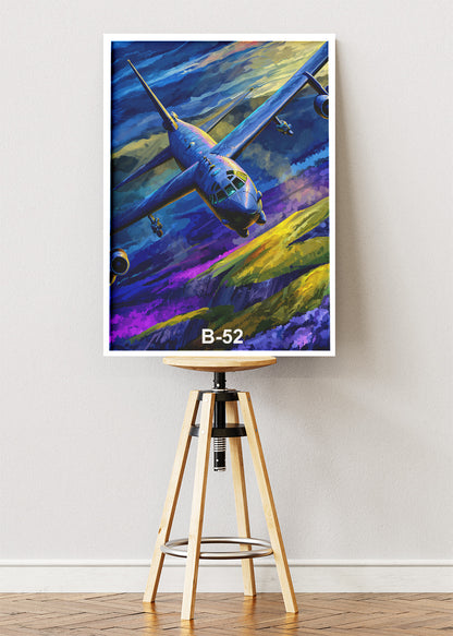 B-52 Stratofortress Canvas Print – Legendary Bomber Aviation Wall Art