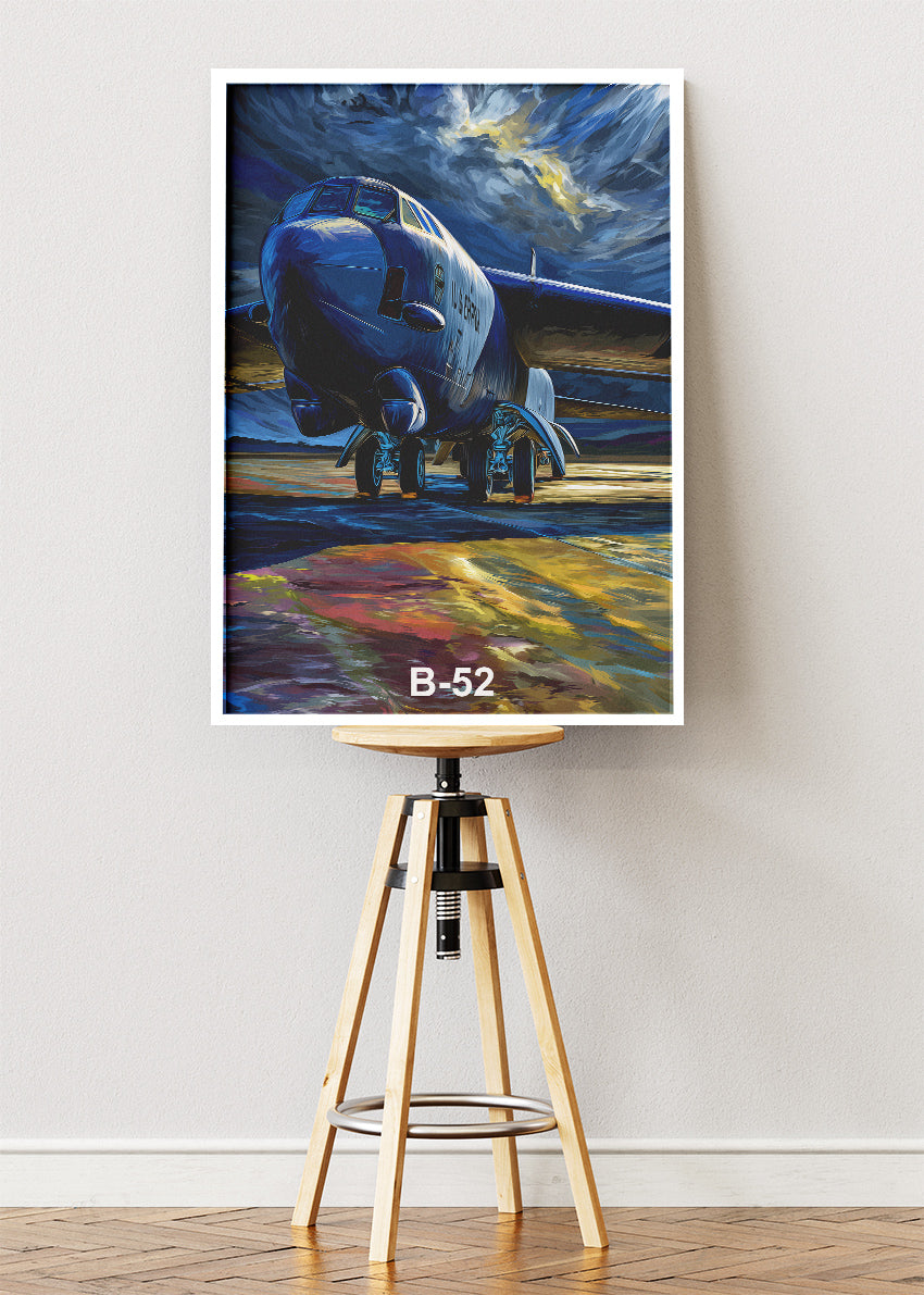 B-52 Stratofortress Canvas Print – US Air Force Bomber Aviation Wall Art