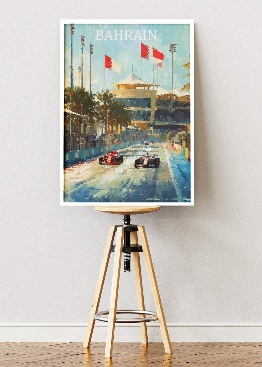 Bahrain Formula 1 Wall Art Poster & Canvas | Desert Grand Prix Racing Print
