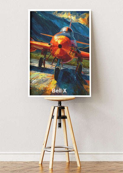 Bell X-1 Supersonic Rocket Plane Canvas Print – Historic Aviation Art – Aiprintlab