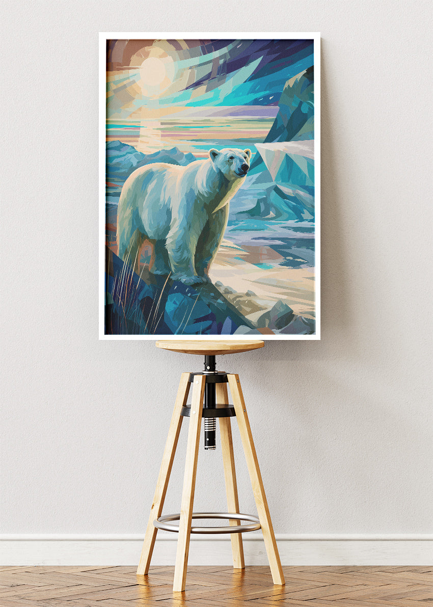 Polar Bear Canvas Print & Poster – Arctic Wildlife Wall Art