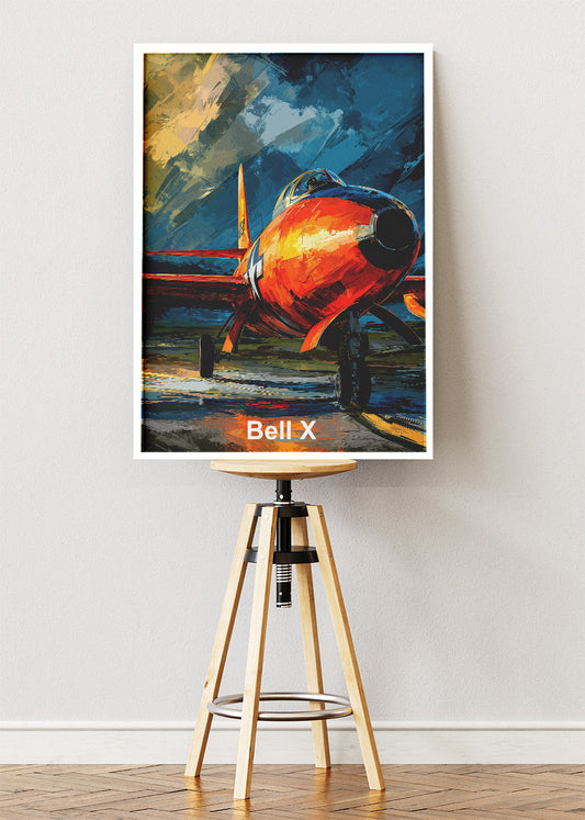 Bell X-1 Rocket Plane Canvas Print – Supersonic Aviation Art – Aiprintlab