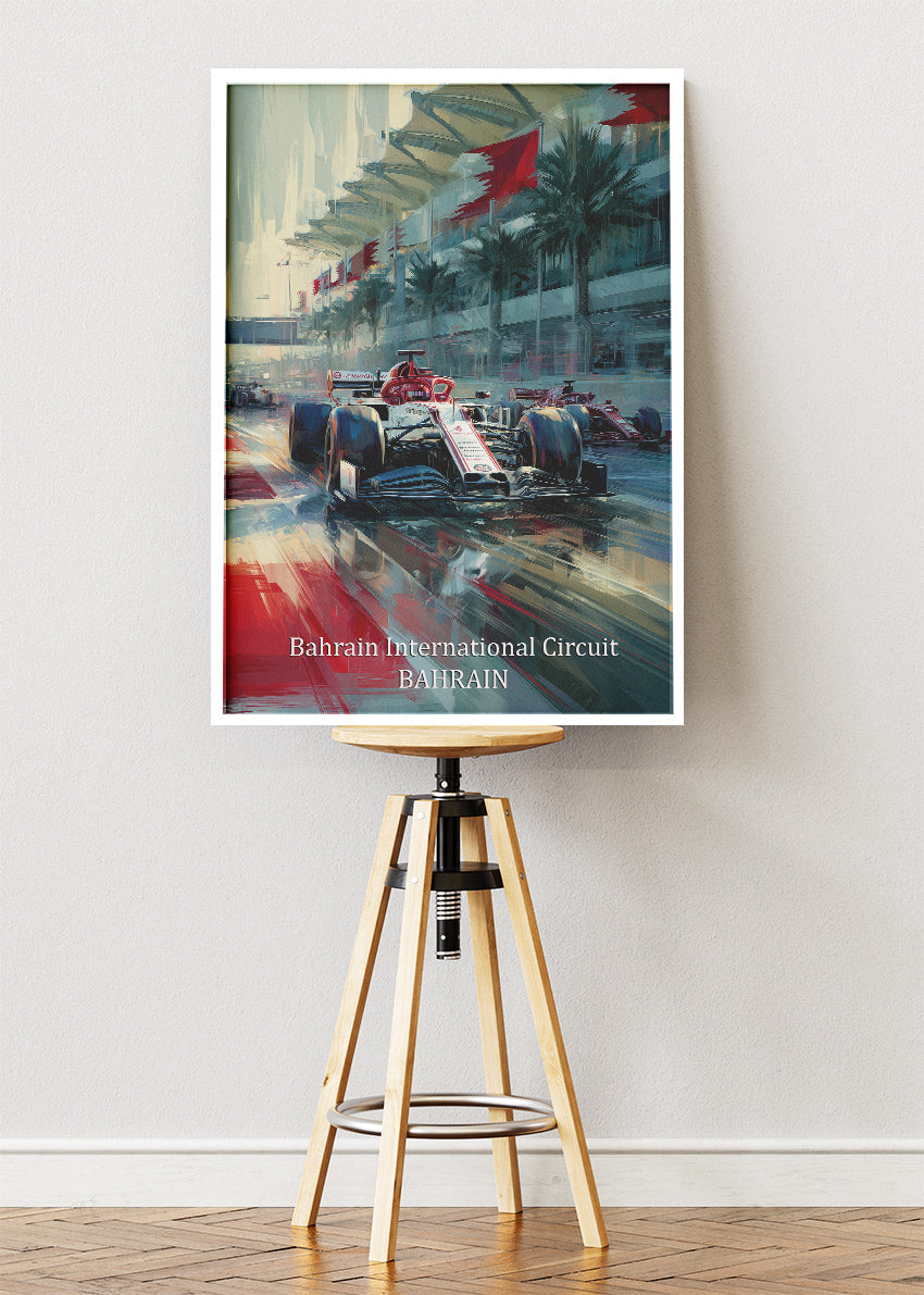 Bahrain International Circuit Formula 1 Poster & Canvas | F1 Racing Wall Art