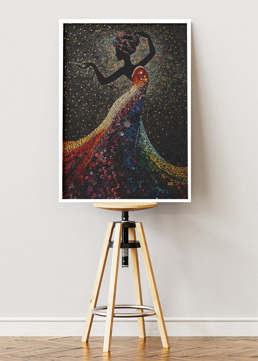 Celestial Rainbow Silhouette Canvas & Poster Print – AI PRINT LAB