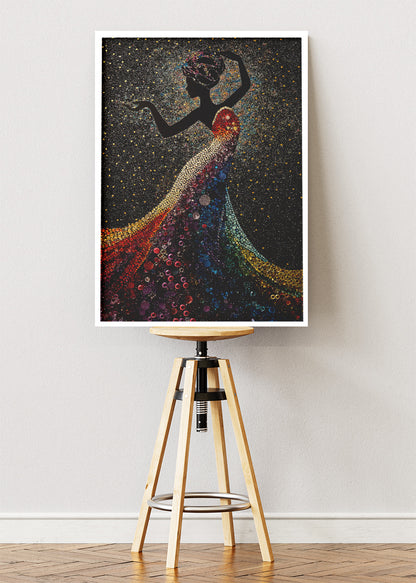 Celestial Rainbow Silhouette Canvas & Poster Print – AI PRINT LAB