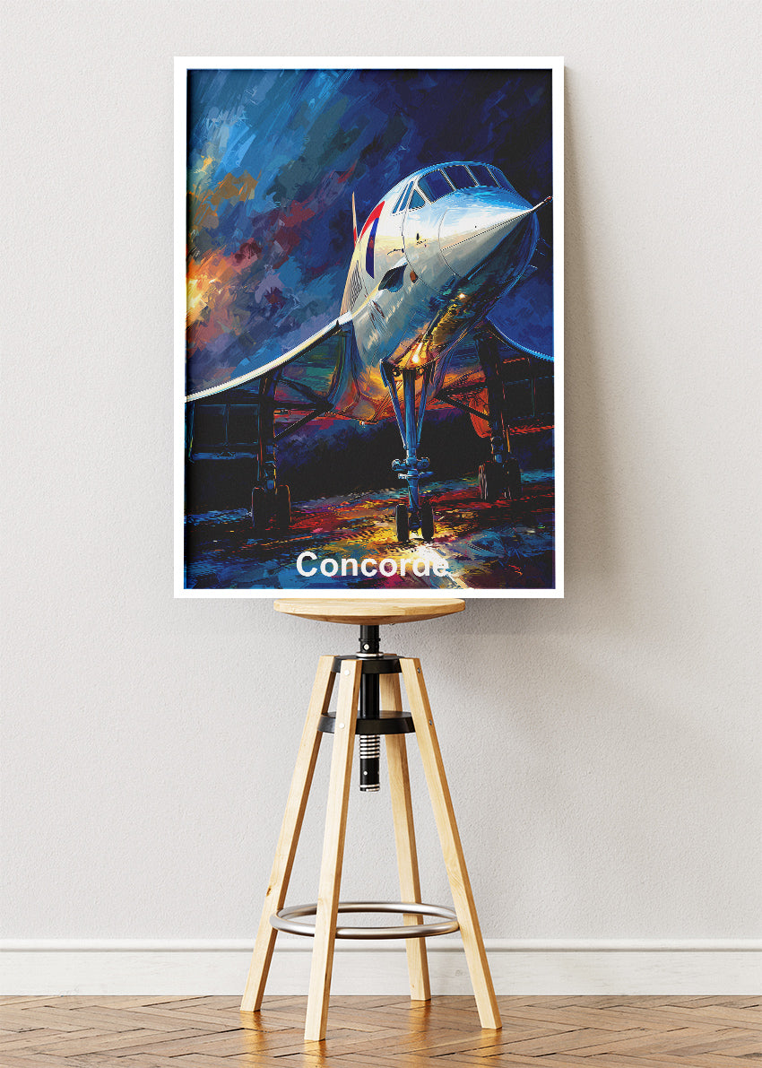 Concorde Supersonic Jet Poster & Canvas Print – Iconic Aviation Art – Aiprintlab