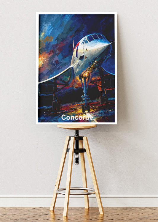 Concorde Supersonic Jet Poster & Canvas Print – Iconic Aviation Art – Aiprintlab