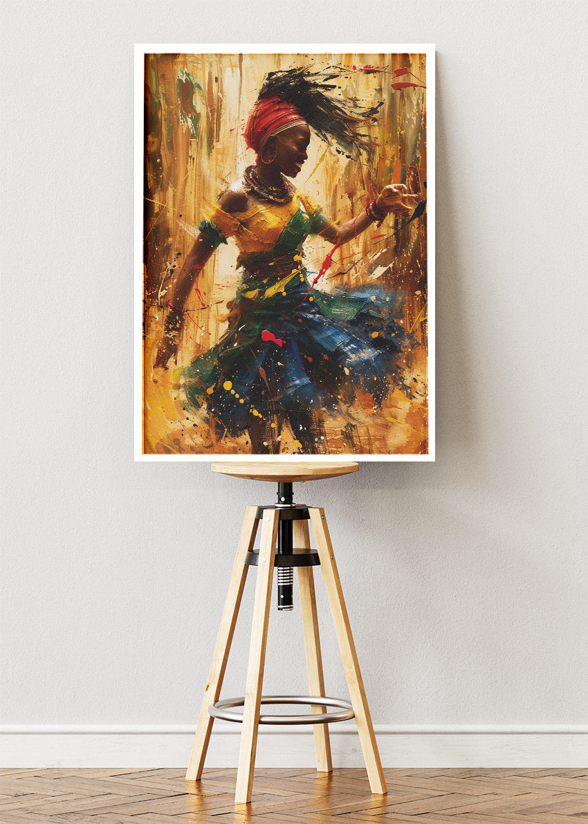 Rhythmic Freedom Dance Canvas & Poster Print – AI PRINT LAB