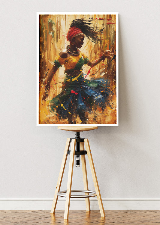 Rhythmic Freedom Dance Canvas & Poster Print – AI PRINT LAB