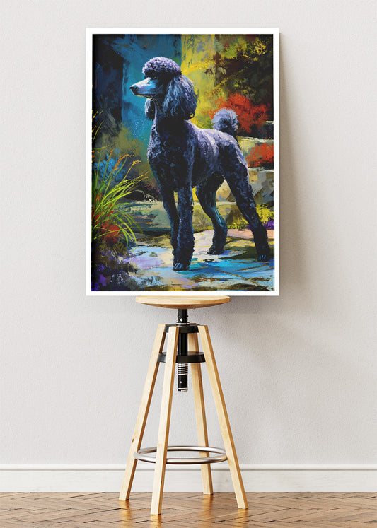Poodle Poster & Canvas Print – Elegant Dog Artwork for Home Decor