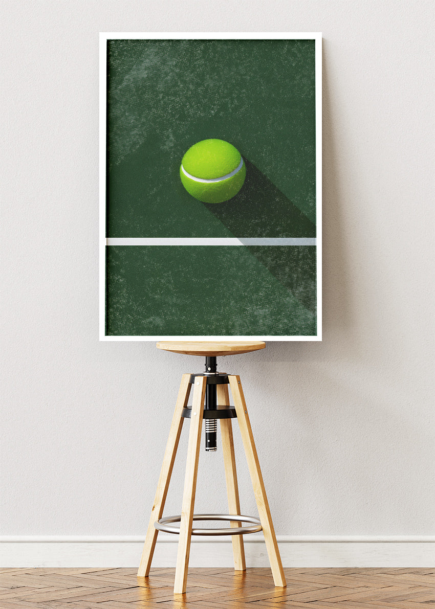 Tennis Wall Art Poster & Canvas Print – Modern Sports Decor