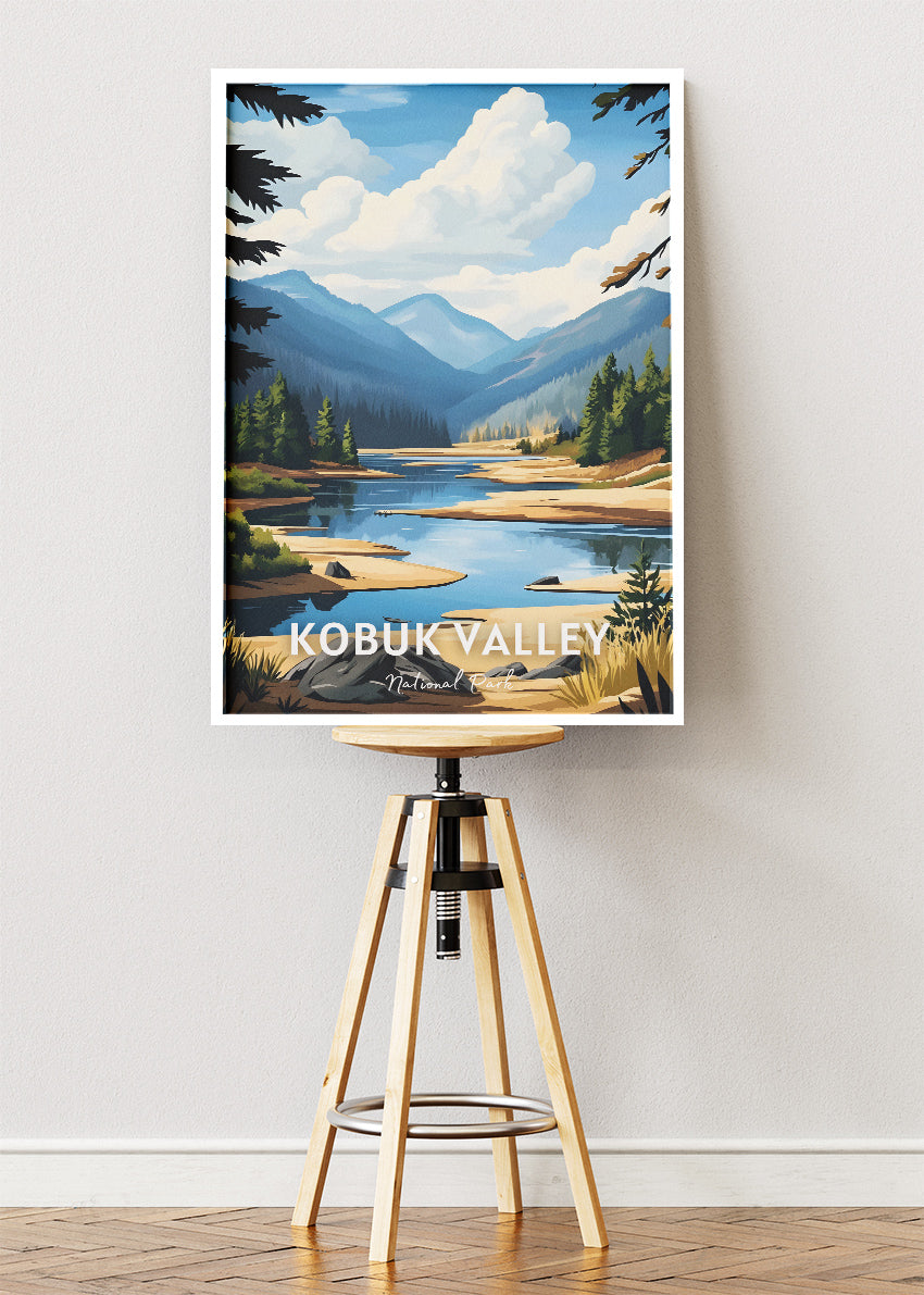 Kobuk Valley National Park Poster & Canvas Print – Alaska Wilderness Landscape Wall Art