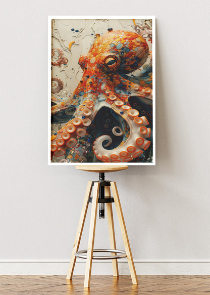 Colorful Octopus Ocean Art Canvas & Poster Print – AI PRINT LAB