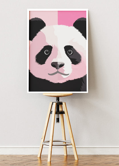 Minimal Panda Canvas Print & Poster – Cute Modern Animal Wall Art – AI PRINT LAB