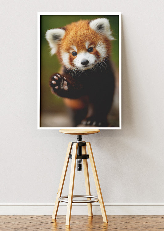 Cute Red Panda Canvas Print & Poster – Adorable Animal Wall Art – Kids & Nursery Decor – AI PRINT LAB
