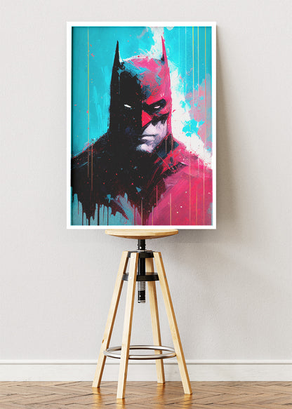 Batman Abstract Portrait Canvas Print & Poster – AI PRINT LAB