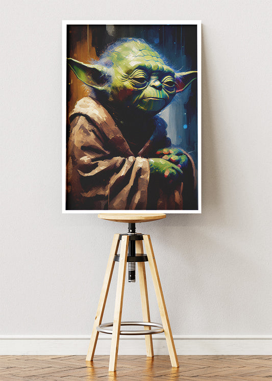 Yoda Cinematic Portrait Canvas Print & Poster – AI PRINT LAB