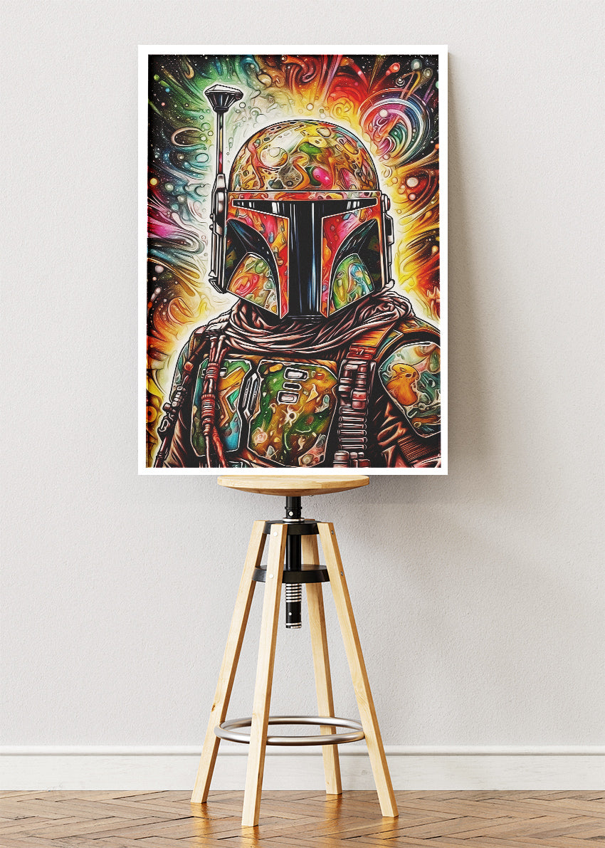 Boba Fett Cosmic Pop Art Canvas Print & Poster – AI PRINT LAB