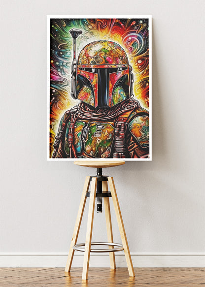 Boba Fett Cosmic Pop Art Canvas Print & Poster – AI PRINT LAB