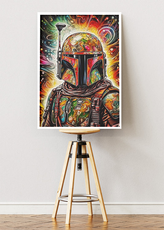 Boba Fett Cosmic Pop Art Canvas Print & Poster – AI PRINT LAB