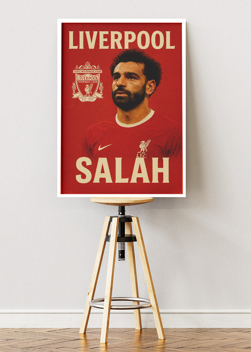 Mohamed Salah Liverpool Wall Art | Iconic Football Legend Poster & Canvas