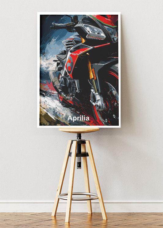 Aprilia Superbike Wall Art Poster & Canvas – High-Impact Motorcycle Artwork