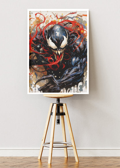 Venom Dark Symbiote Canvas & Poster Print – AI PRINT LAB