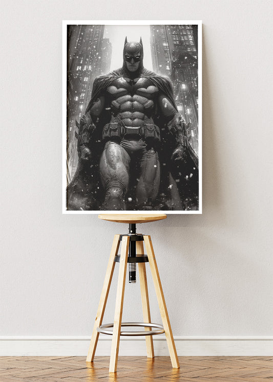 Batman Dark City Portrait Canvas & Poster Print – AI PRINT LAB
