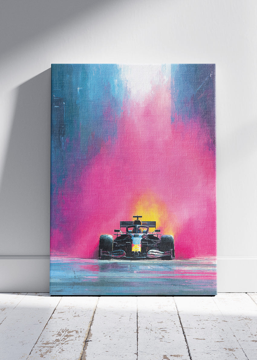 Abstract Color Splash Formula 1 Poster Canvas & Print – AI PRINT LAB