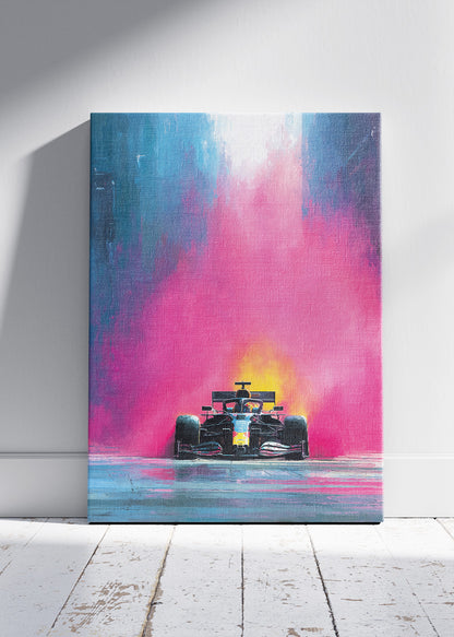 Abstract Color Splash Formula 1 Poster Canvas & Print – AI PRINT LAB