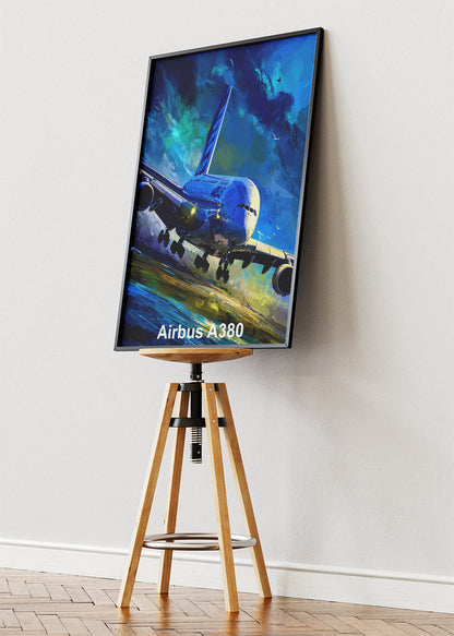 Airbus A380 Poster & Canvas Print – Dynamic Aviation Wall Art