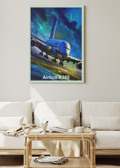Airbus A380 Poster & Canvas Print – Dynamic Aviation Wall Art
